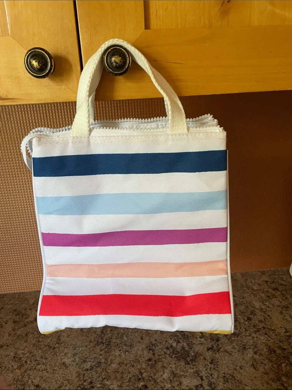 kate spade Multicolor Striped Canvas Tote